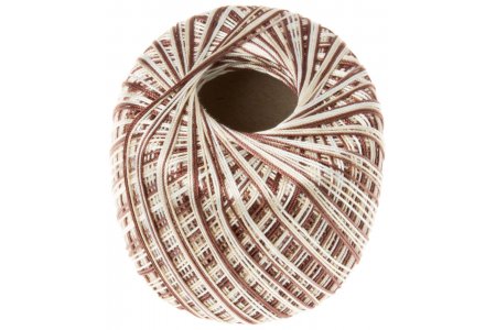 Пряжа YarnArt Violet Melange бело-бежево-коричневый (3193), 100%мерсеризованный хлопок, 282м, 50г