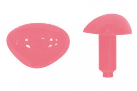 Нос для игрушек невинтовой ALKIONA, розовый, 19*14мм