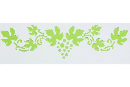 Трафарет пластиковый СОНЕТ, Бордюр виноградная лоза, 10 х 25см