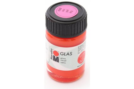 Витражная краска Marabu Glas на водной основе, розовый (033), 15мл