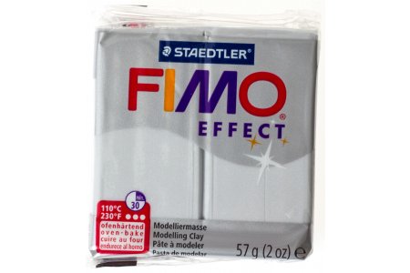 Полимерная глина FIMO Effect, перламутровый светло-серебристый (817), 57г
