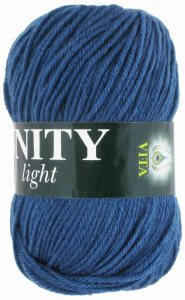 Пряжа Vita Unity Light джинсовый (6010), 52%акрил/48%шерсть, 200м, 100г