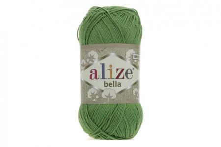 Пряжа Alize Bella зеленый (492), 100%хлопок, 180м, 50г