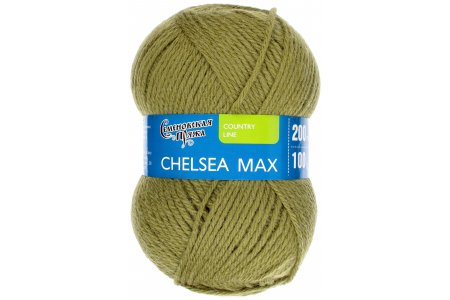 Пряжа Семеновская Chelsea MAX (Челси макс) фисташковый (10), 50%шерсть английский кроссбред/50%акрил, 200м, 100г