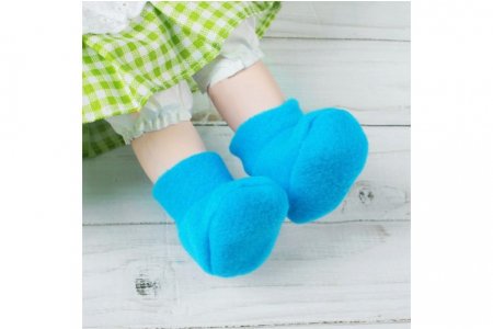 Носки для куклы, голубой