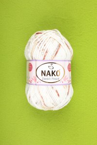 Пряжа Nako Masal Renkli белый-серый-коричневый (32106), 100%акрил, 165м, 100г