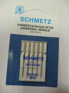 Иглы для швейных машин SCHMETZ универсальные, №60, 5шт