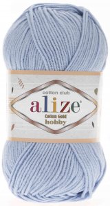 Пряжа Alize Cotton gold hobby голубой (40), 45%акрил /55%хлопок, 165м, 50г