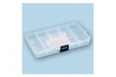 Коробка пластиковая для мелочей GAMMA, прямоугольная со съемными перегородками, 17*10*2см