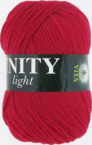 Пряжа Vita Unity Light темно-красный (6004), 52%акрил/48%шерсть, 200м, 100г