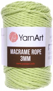 Пряжа YarnArt Macrame Rope 3mm салатовый (755), 60%хлопок/ 40%вискоза/полиэстер, 63м, 250г