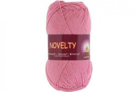 Пряжа Vita cotton Novelty светло-розовый (1218), 50%хлопок/50%ProModal, 200м, 50г