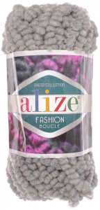 Пряжа Alize Fashion Boucle серый (21), 70%акрил/25%шерсть/5%полиамид, 35м, 100г