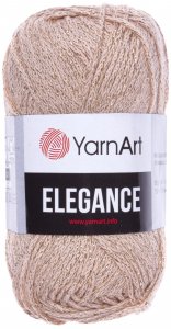 Пряжа YarnArt Elegance песочный (120), 88%хлопок/12%металлик, 130м, 50г