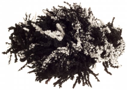 Пряжа Yarnart O La La бело-черный (565), 70%акрил/30%шерсть, 11м, 100г