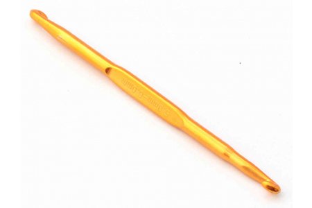 Крючок для вязания GAMMA двусторонний, металлический, d5-6мм, 13см