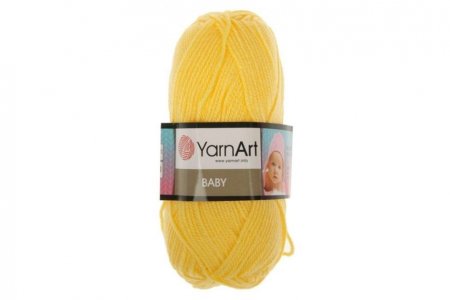 Пряжа Yarnart Baby желтый (315), 100%акрил, 150м, 50г