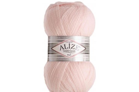 Пряжа Alize Superlana Tig жемчужно-розовый (271), 25%шерсть/75%акрил, 570м, 100г