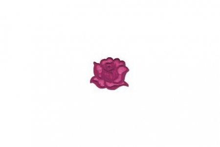 Термонаклейка роза, 4*4,5см