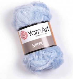Пряжа Yarnart Mink бледно-голубой (351), 100%полиамид, 75м, 50г