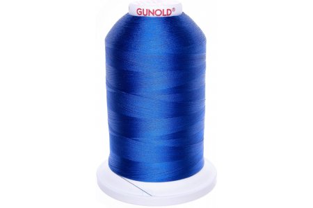 Нитки для машинной вышивки Gunold, 100%полиэстер, 5000м, синий(61535)