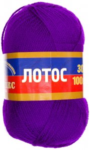 Пряжа Камтекс Лотос фиолетовый (060), 100%акрил, 300м, 100г