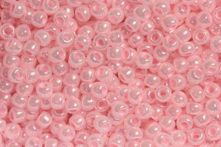 Бисер японский круглый ТОНО 11/0 непрозрачный/перламутровый светло-розовый (145), 10г