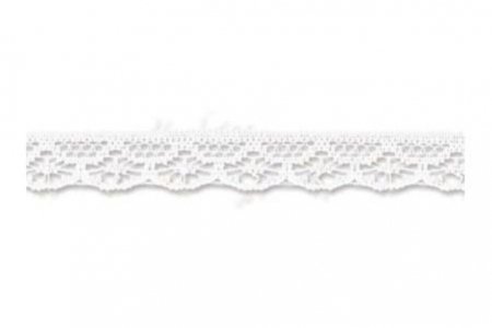 Кружево BLITZ ажурное белый(301), 15мм, 1м