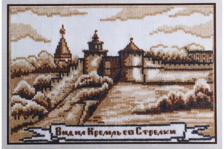 Набор для вышивания крестом ИНКОМТЕХ Вид на Кремль, 19*27см