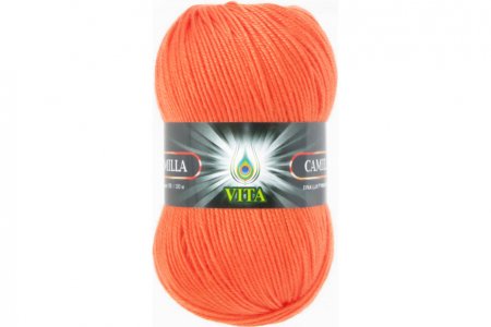 Пряжа Vita Camilla оранжевый (4618), 100%акрил, 300м, 100г