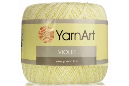 Пряжа YarnArt Violet шампанское (0326), 100%мерсеризованный хлопок, 282м, 50г