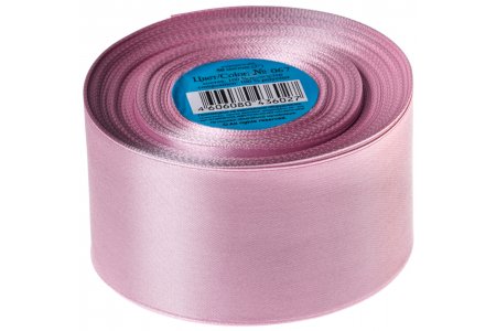 Лента атласная GAMMA 50мм, 067, светло-розовый, 1м
