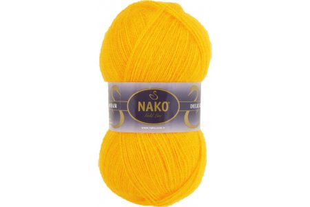 Пряжа Nako Mohair delicate желтый (6142), 60%акрил/40%мохер, 500м, 100г