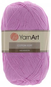 Пряжа YarnArt Cotton soft розовый (20), 55%хлопок/45%полиакрил, 600м, 100г