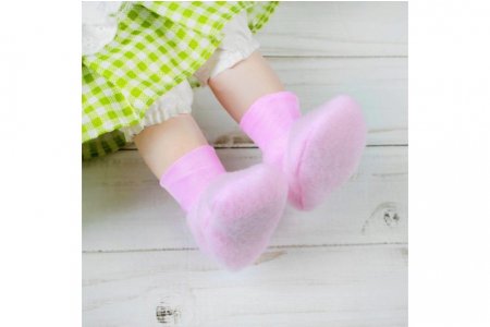 Носки для куклы, розовый