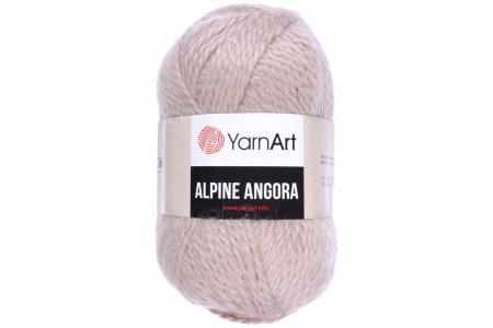 Пряжа Yarnart Alpine angora холодный бежевый (333), 20%шерсть/80% акрил, 150м, 150г