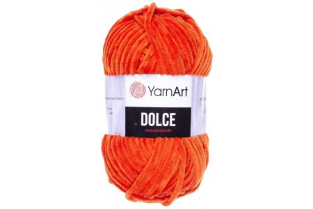 Пряжа YarnArt Dolce оранжевый (778), 100%микрополиэстер, 120м, 100г
