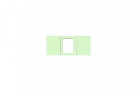 Открытка-паспарту Mr.Painter, светло-зеленый прямоугольник, 14*20см