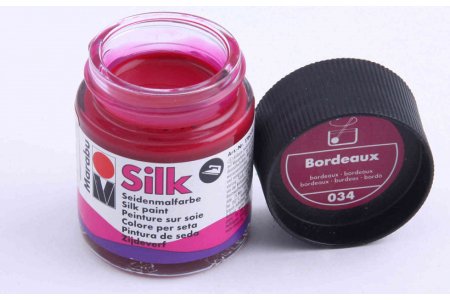 Краска для шелка MARABU Silk бордо (034), 50мл