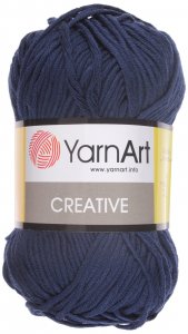 Пряжа YarnArt Creative темно-синий (241), 100%хлопок, 85м, 50г