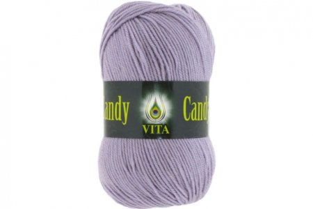 Пряжа Vita Candy светло-сиреневый (2549), 100%шерсть ластер, 178м, 100г