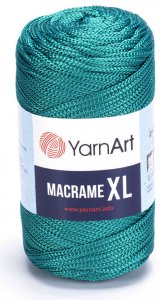 Пряжа YarnArt Macrame XL изумрудный (158), 100%полиэстер, 130м, 250г
