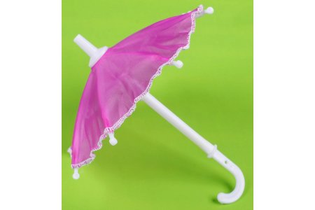 Зонтик пластмассовый маленький, фиолетовый, 16 см