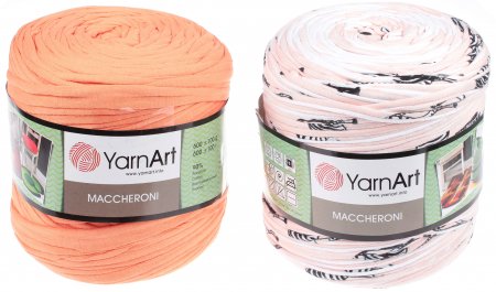 Пряжа YarnArt Maccheroni ассорти светло-розовое (10), 90%хлопок/10%полиэстер, 700г, бобина±100г