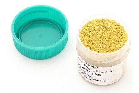 Пыльца гранулированная 0,1мм, желтый, 20мл