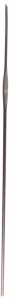 Крючок для вязания АРТИ алюминий с тефлоновым покрытием, d1,6мм