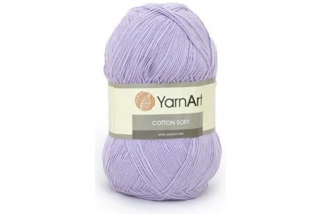 Пряжа YarnArt Cotton soft св.сиреневый (19), 55%хлопок/45%полиакрил, 600м, 100г