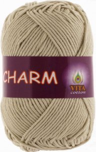 Пряжа Vita cotton Charm светло-бежевый (4178), 100%мерсеризованный хлопок, 106м, 50г