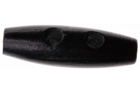 Пуговица деревянная тогл, чёрный, 35*11мм