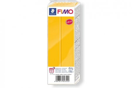 Полимерная глина FIMO Soft, желтый (16), 454г